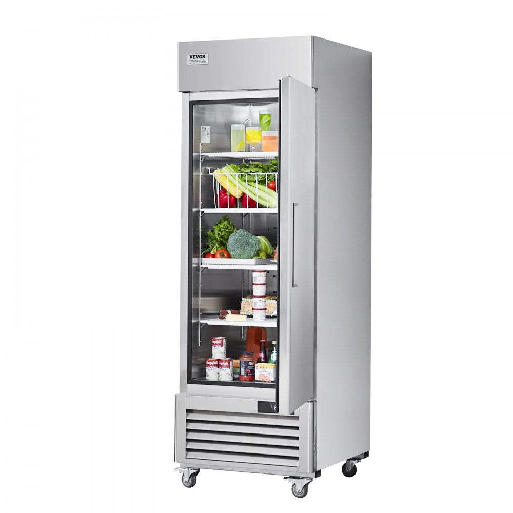MR-23 - VEVOR 19.32 Cu.ft Stainless Steel Commercial Refrigerator with Digital Control