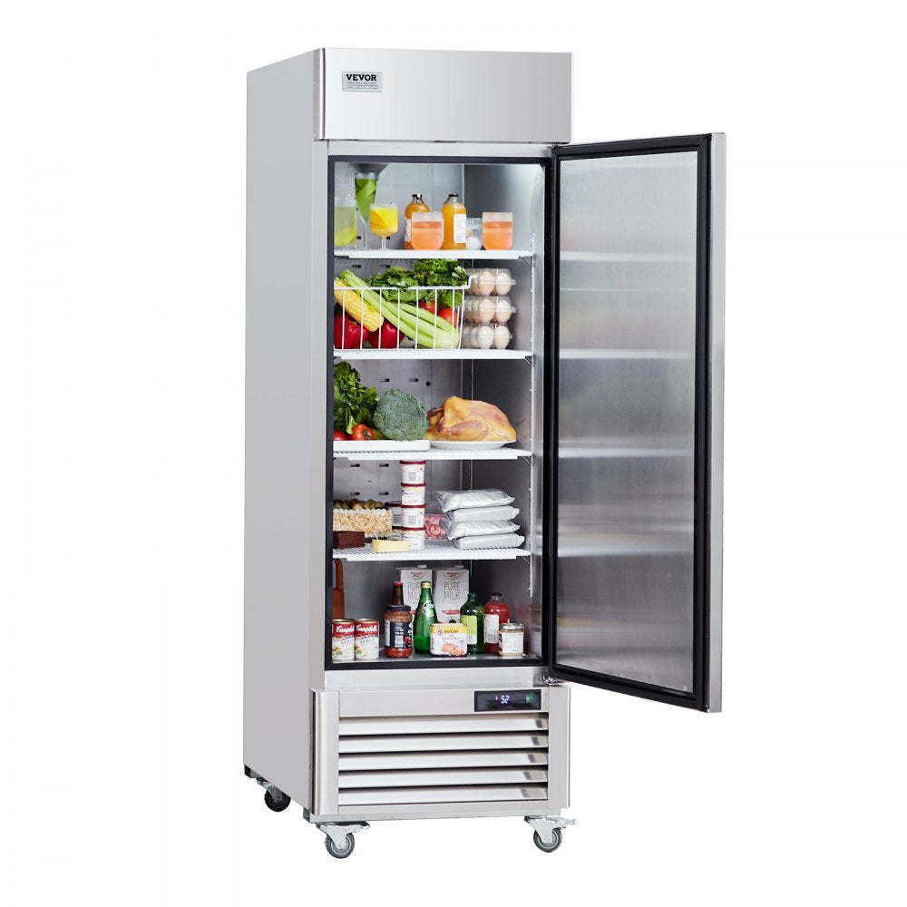MR-23 - VEVOR 19.32 Cu.ft Stainless Steel Commercial Refrigerator with Digital Control