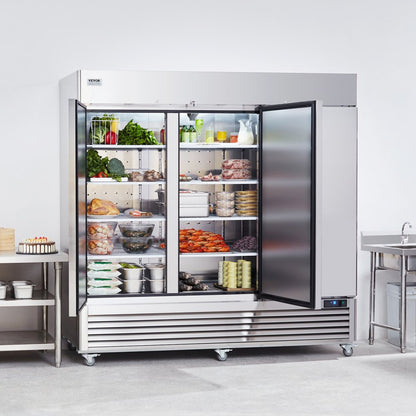 MR-83 - 60.42 Cu.ft Stainless Steel Auto-Defrost Refrigerator with 12 Shelves