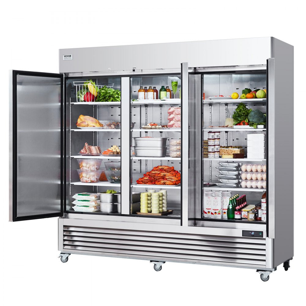MR-83 - 60.42 Cu.ft Stainless Steel Auto-Defrost Refrigerator with 12 Shelves