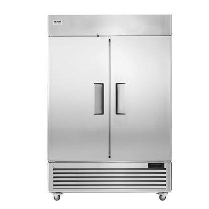 010217699116 - VEVOR 44.21 Cu.ft Stainless Steel Refrigerator with 2 Doors