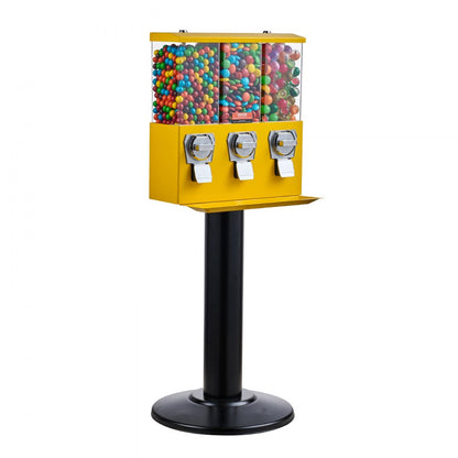 ak19-08 - Retro Yellow Gumball Machine Candy Dispenser for Home & Office