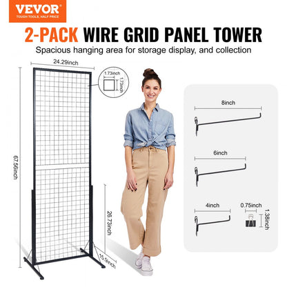YD0024 - Durable 2' x 5.6' Grid Panels for Garage Organization