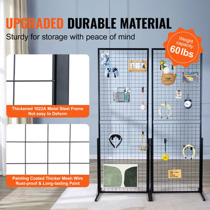 YD0024 - Durable 2' x 5.6' Grid Panels for Garage Organization