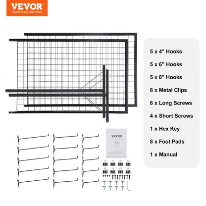 YD0024 - Durable 2' x 5.6' Grid Panels for Garage Organization