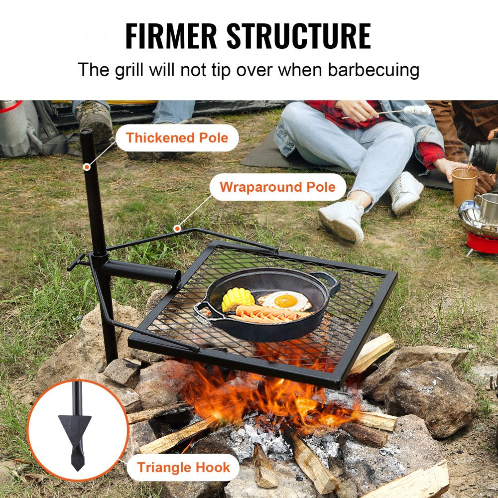 JY-XZKJ-01 - Durable Swivel Grill Grate for Outdoor Cooking & Campfires