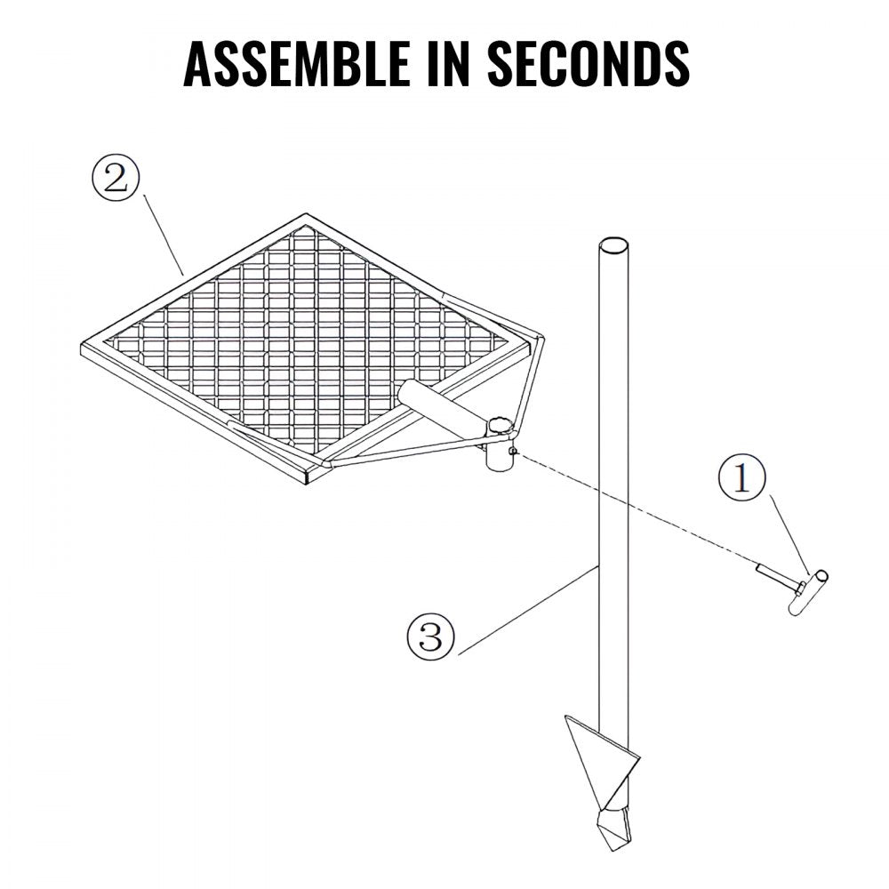 JY-XZKJ-01 - Durable Swivel Grill Grate for Outdoor Cooking & Campfires