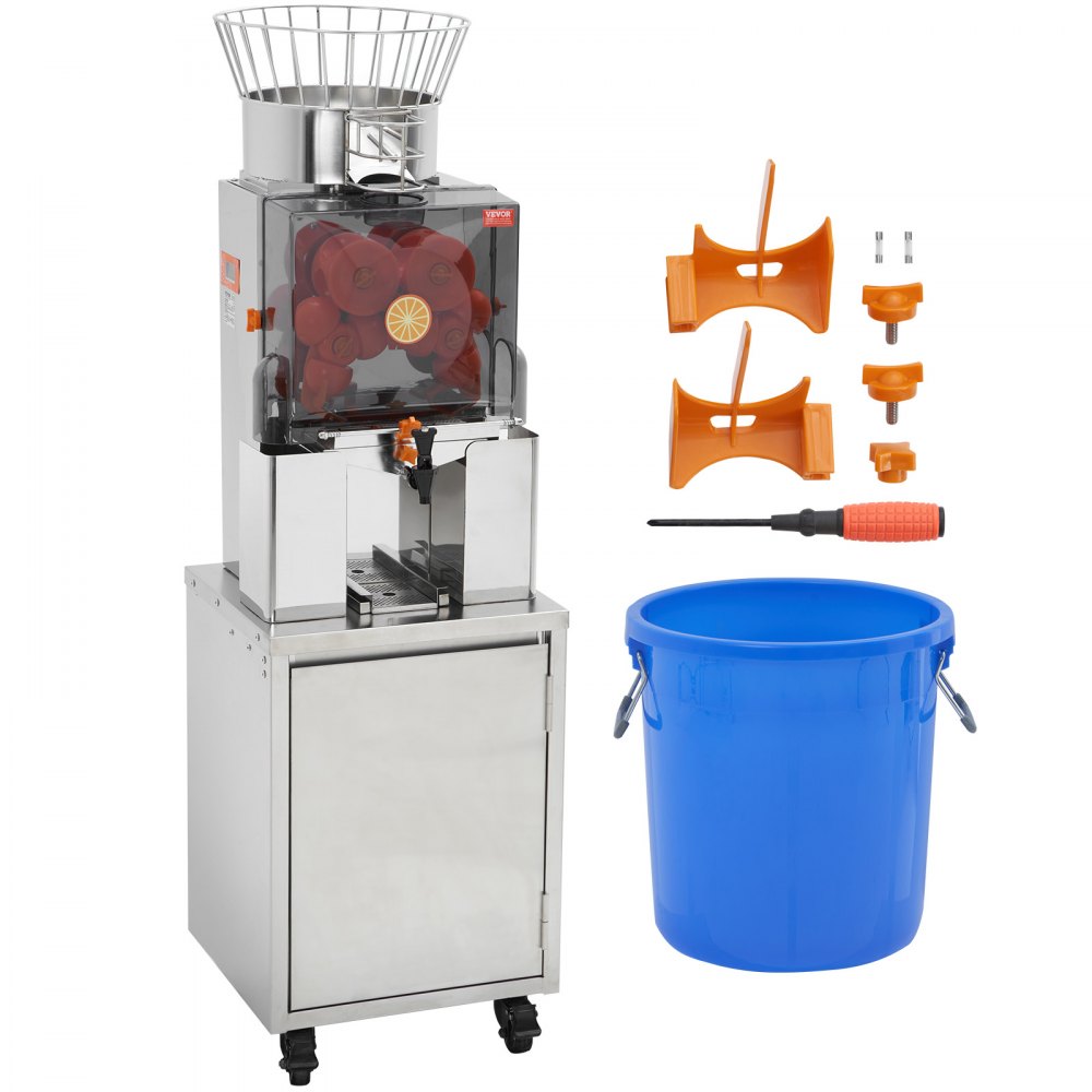 NS-2000E-4P - 120W VEVOR Orange Juicer with Automatic Peeling & Filtering