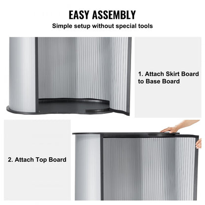 ZG-CXT03 - Portable 35.43" Tradeshow Podium Table with Carrying Bag