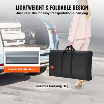 ZG-CXT03 - Portable 35.43" Tradeshow Podium Table with Carrying Bag