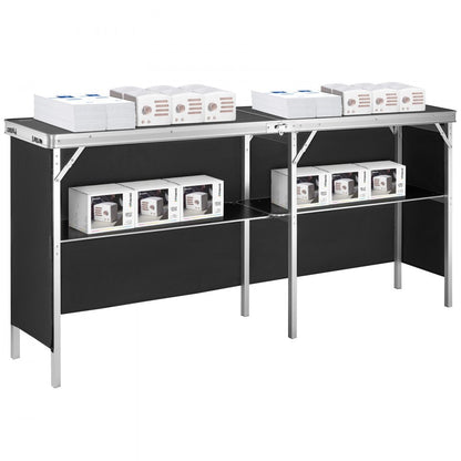 DX9930-B - 77.95" Portable Bar Table for Events and Parties