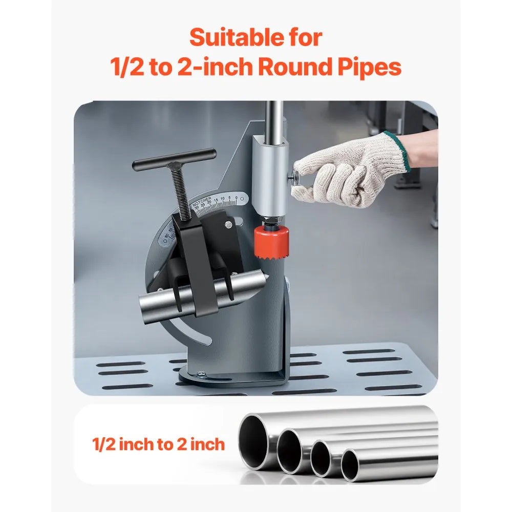 PN-1/2S - Adjustable Steel Pipe Notcher for 0.5-2 Inch Tubing