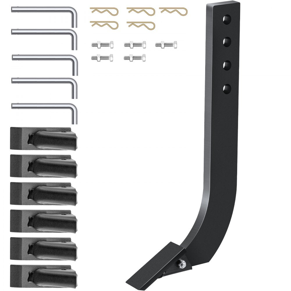 010866552339 - Heavy-Duty Steel Box Blade with 4 Adjustable Holes for Tractors
