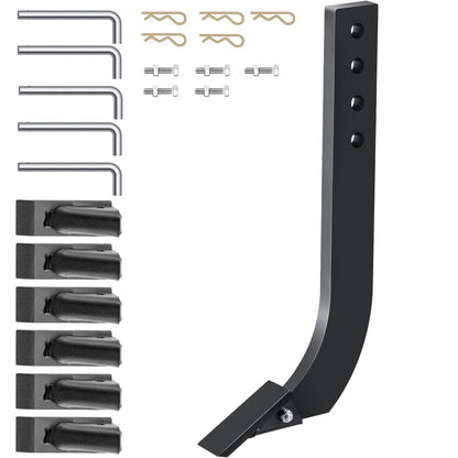 010866552339 - Heavy-Duty Steel Box Blade with 4 Adjustable Holes for Tractors