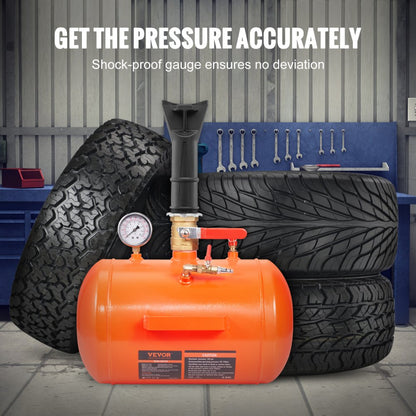 XJC-019 - 19L VEVOR Tire Bead Seater with 145 PSI Pressure Gauge