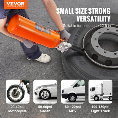 XJC-026 - 8L VEVOR Tire Bead Setter, 120 PSI Portable Inflator