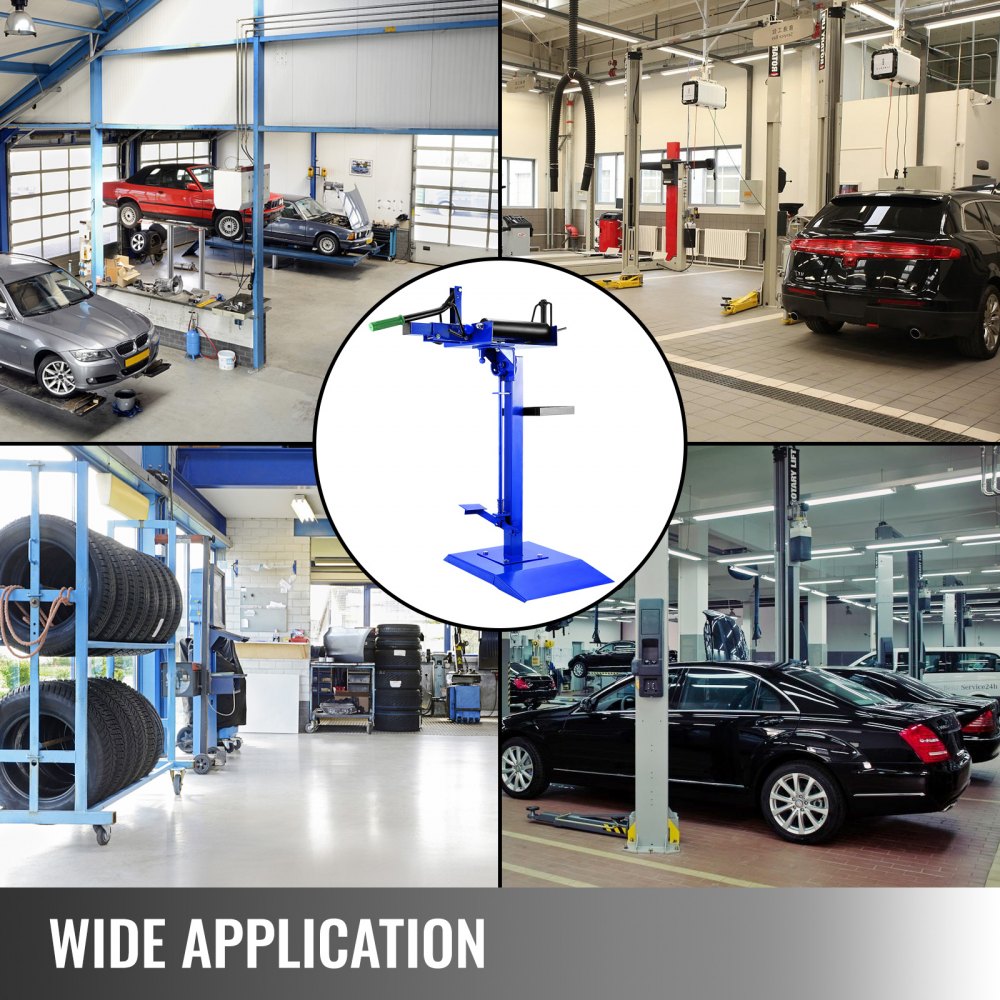 010834446857 - Durable Manual Tire Spreader with 360° Adjustable Table