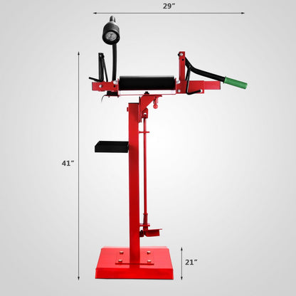 010456861966 - Heavy Duty Tire Spreader with LED Light, Adjustable 360° Table