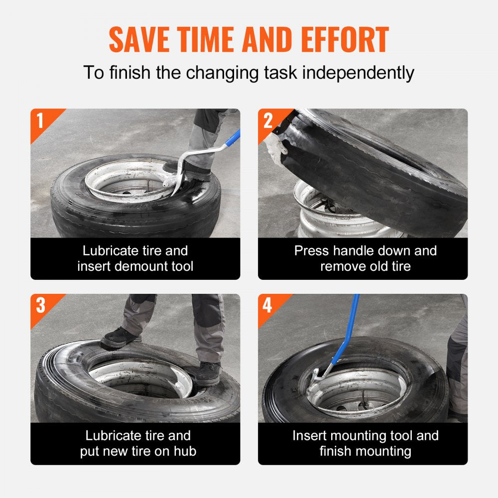 XJC-008 - VEVOR 22.5-24.5" Heavy-Duty Tire Changer Tool