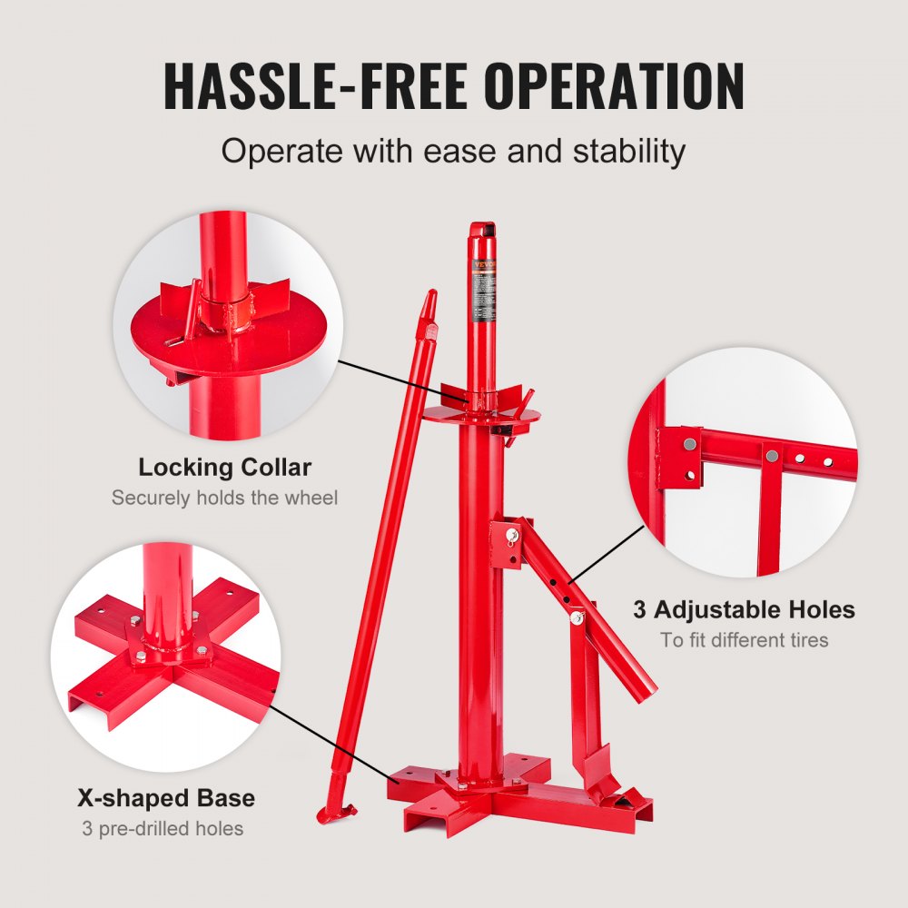 LTCZ-B - Portable Tire Changer for 8"-16" Tires, Durable Steel Design