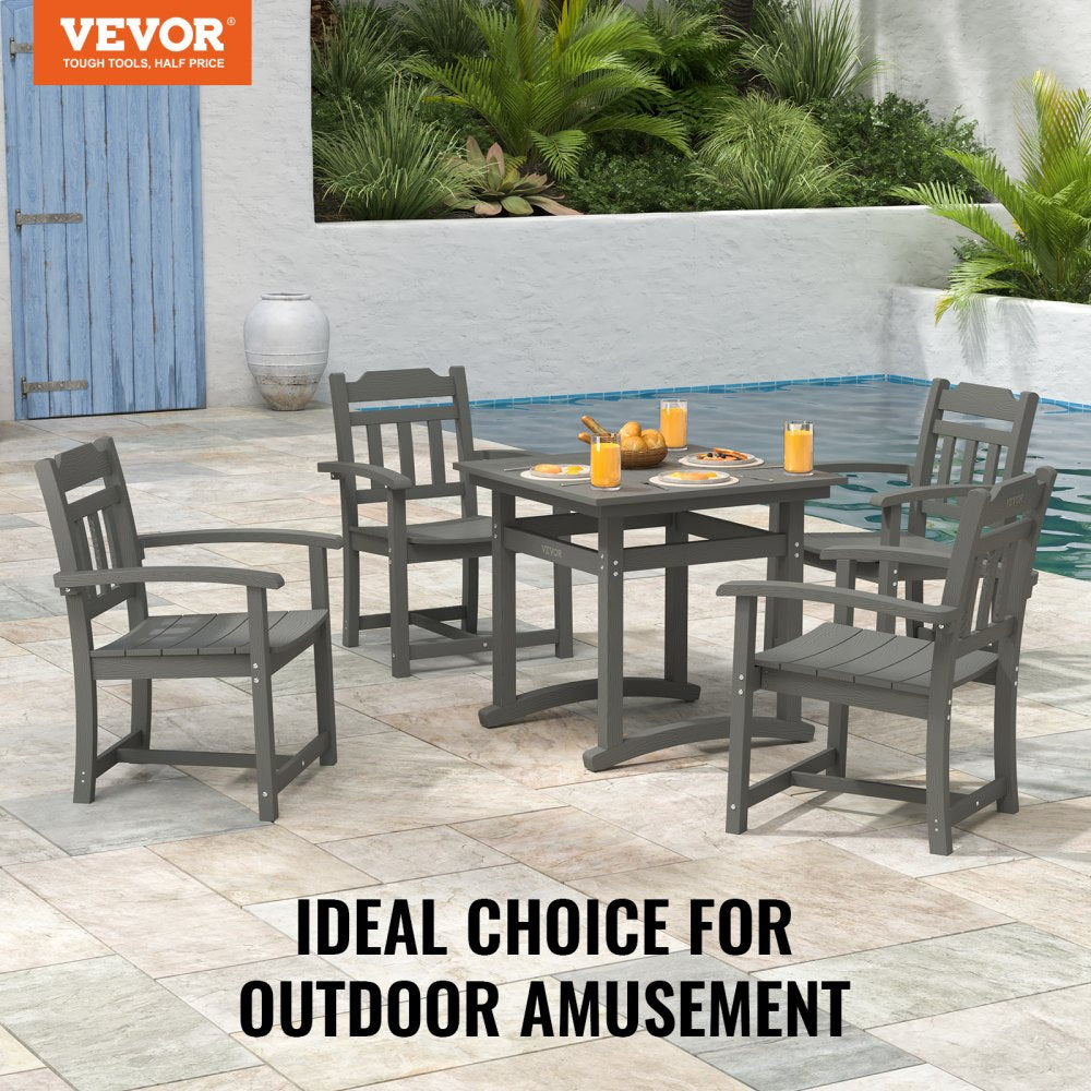 WS-SS-001 - Weather-Resistant 5-Piece Light Gray Patio Dining Set