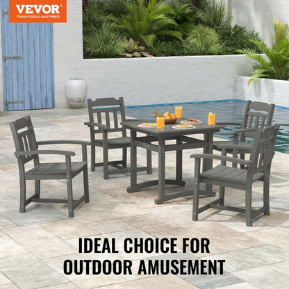 WS-SS-001 - Weather-Resistant 5-Piece Light Gray Patio Dining Set