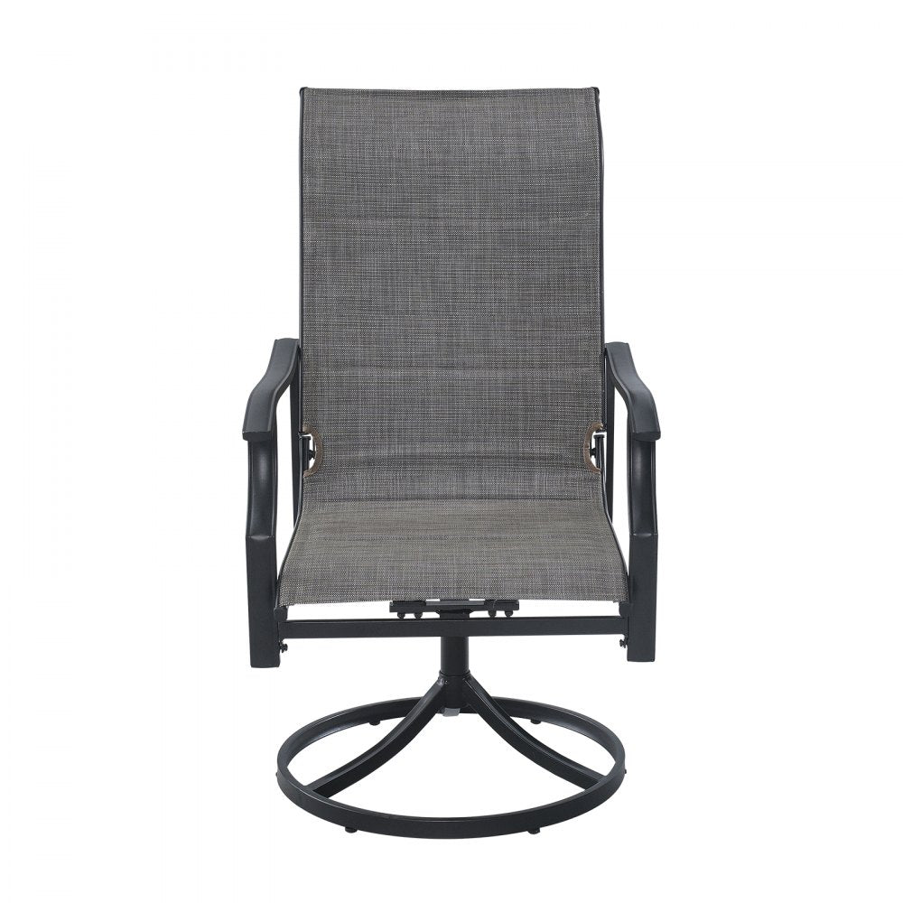 FCS3319, FTS005D - Durable 5-Piece Outdoor Dining Set with Swivel Chairs