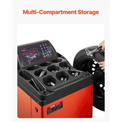 KC-9803 - Precision Tire Balancer for SUVs and Sedans with Storage Solutions