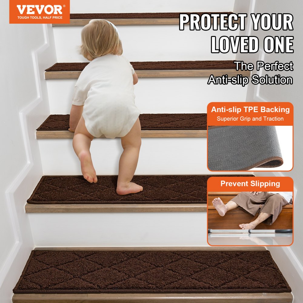 GGDQ-GY - 9"x28" Non-Slip Stair Treads for Safety and Style