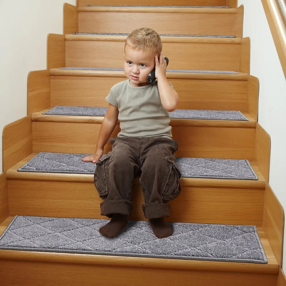 GGDQ-GY - 9" x 28" Non-Slip Stair Treads for Safety and Comfort
