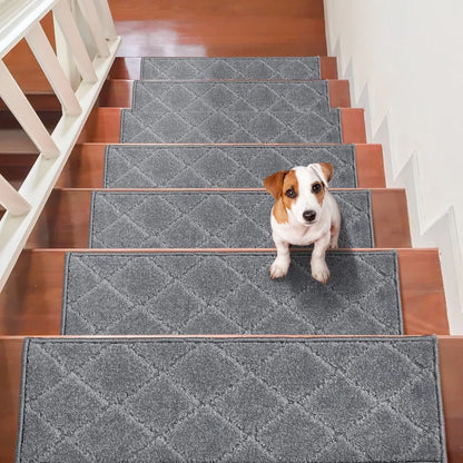 GGDQ-GY - 9" x 28" Non-Slip Stair Treads for Safety and Comfort