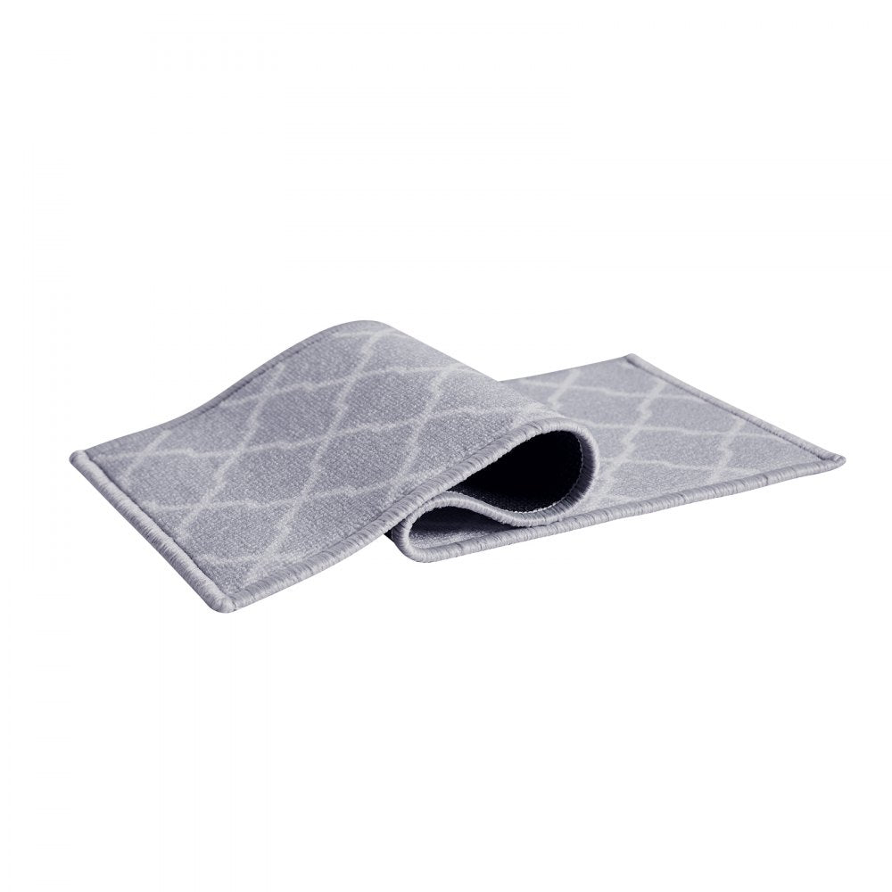 NLYH-GY - 28"x9" Plush Non-Slip Stair Treads for Safety and Comfort