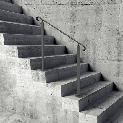 LTFS-1.2MLZ - Durable Wrought Iron Handrails for Steps up to 3ft