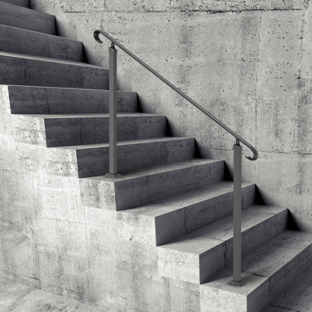 LTFS-1.4MLZ - Durable Wrought Iron Handrails for Steps - Safety & Style