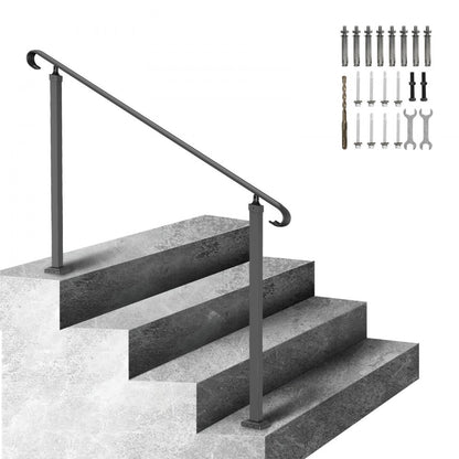 LTFS-1.4MLZ - Durable Wrought Iron Handrails for Steps - Safety & Style