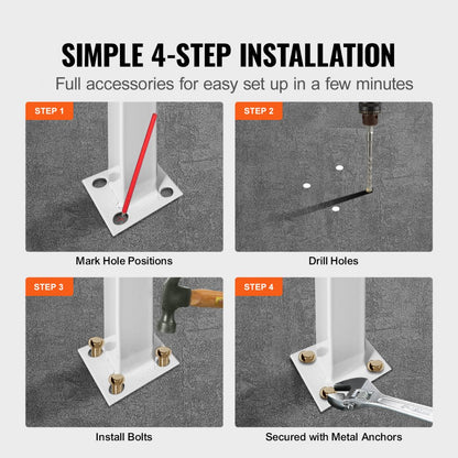 Picket#1 - Wrought Iron Handrail for 1-2 Steps, 11.8" Long