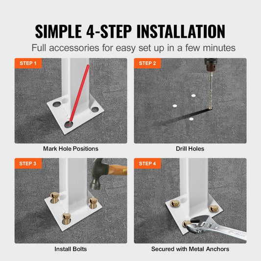 Picket#1 - Wrought Iron Handrail for 1-2 Steps, 11.8" Long