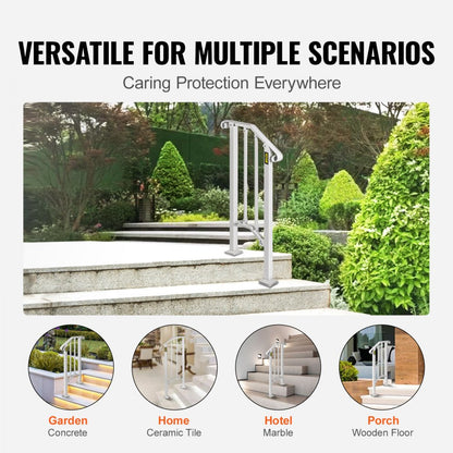 Picket#1 - Wrought Iron Handrail for 1-2 Steps, 11.8" Long