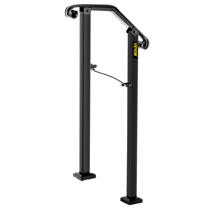 Arch#1 - Adjustable Wrought Iron Outdoor Handrail for 1-2 Steps