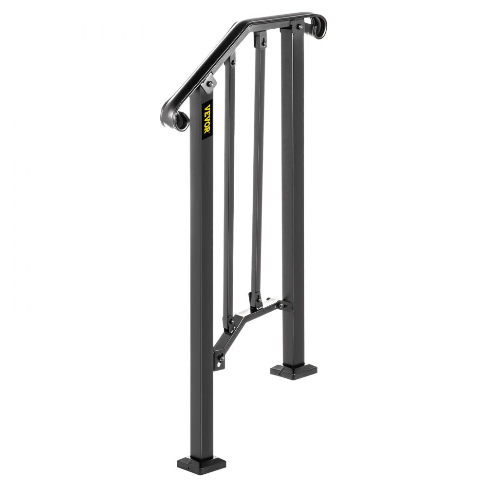 Picket#1 - Adjustable Wrought Iron Outdoor Stair Handrail for 1-2 Steps