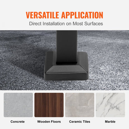 LTFS-1MLZ - Wrought Iron Handrails, Adjustable 17.7" for Outdoor Steps