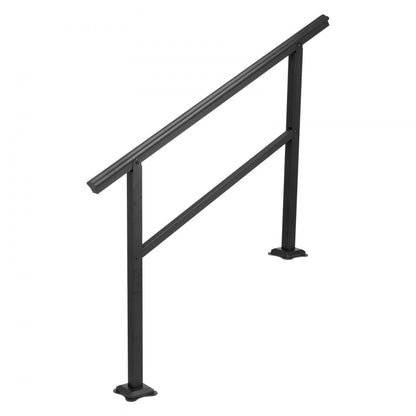 LTFS-1MLZ - Wrought Iron Handrails, Adjustable 17.7" for Outdoor Steps
