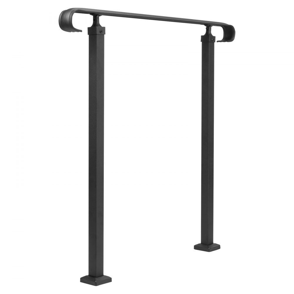 LTFS-1MLZ - Wrought Iron Handrails, Adjustable 17.7" for Outdoor Steps