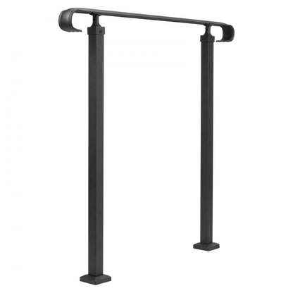 LTFS-1MLZ - Wrought Iron Handrails, Adjustable 17.7" for Outdoor Steps