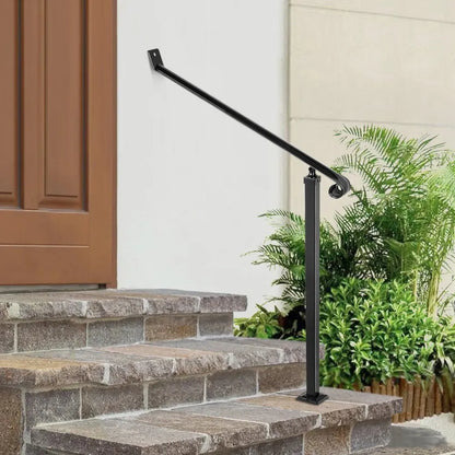 010523109501 - Durable Wrought Iron Handrails for 2-3 Steps, Easy Install