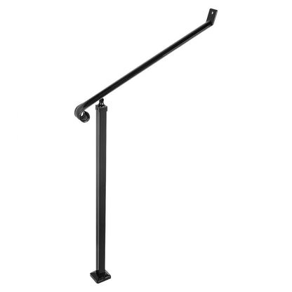 010523109501 - Durable Wrought Iron Handrails for 2-3 Steps, Easy Install