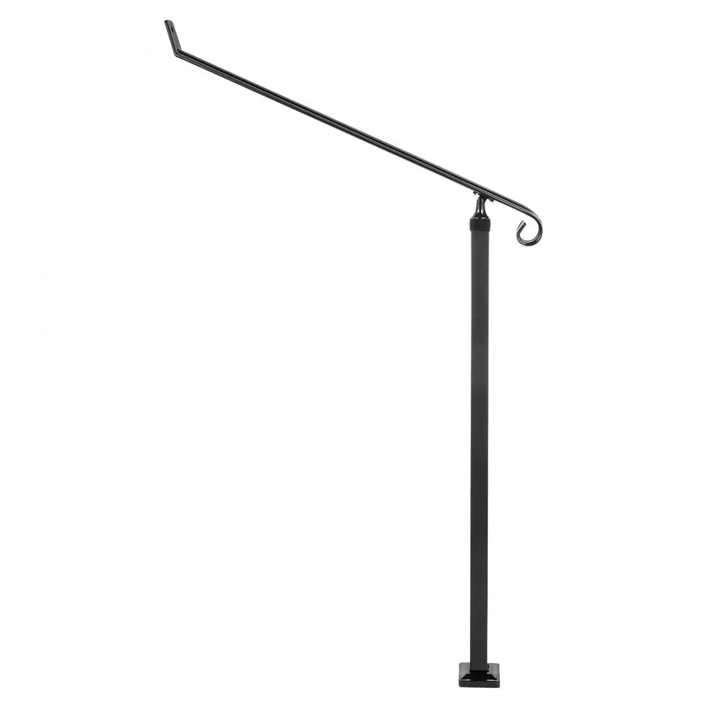 010523109501 - Durable Wrought Iron Handrails for 2-3 Steps, Easy Install