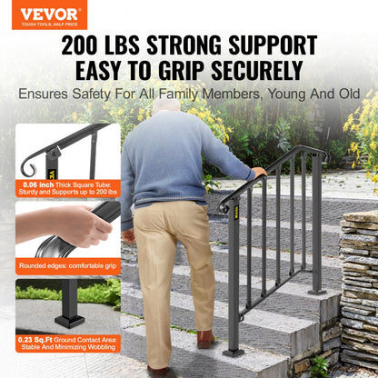 Picket#2 - Flexible Wrought Iron Handrail for 2-3 Steps