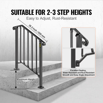 Picket#2 - Flexible Wrought Iron Handrail for 2-3 Steps