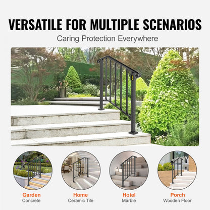 Picket#2 - Flexible Wrought Iron Handrail for 2-3 Steps